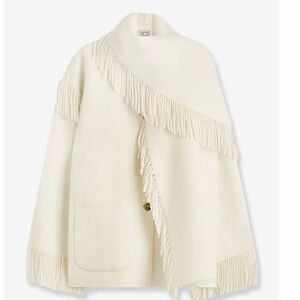 Toteme Cream Fringe Jacket
